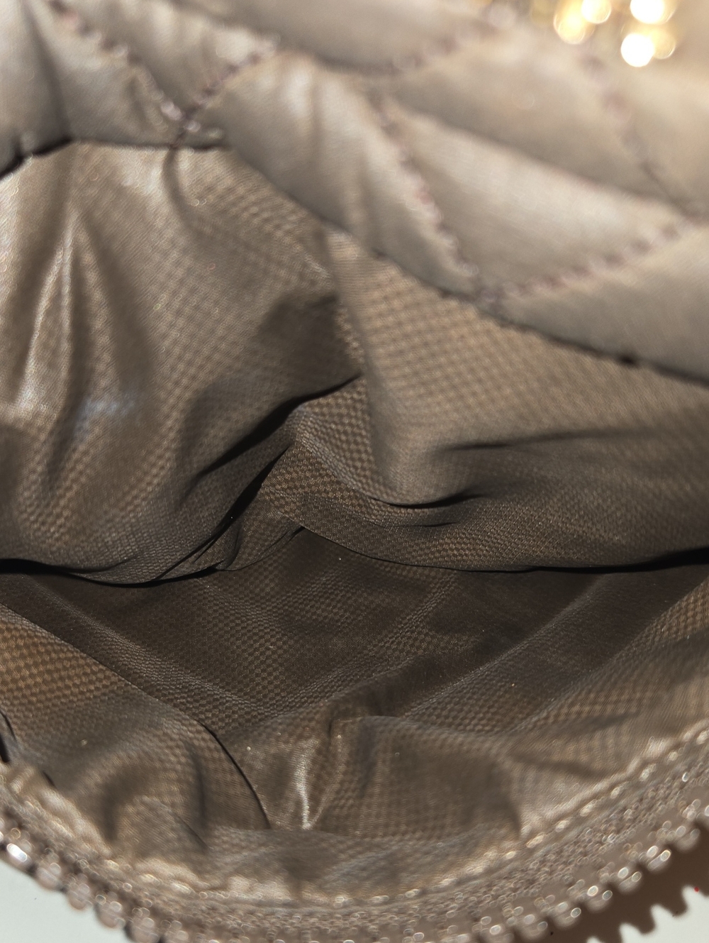 MZ Wallace Quilted Chocolate Nylon Crossbody - Picture 5 of 14